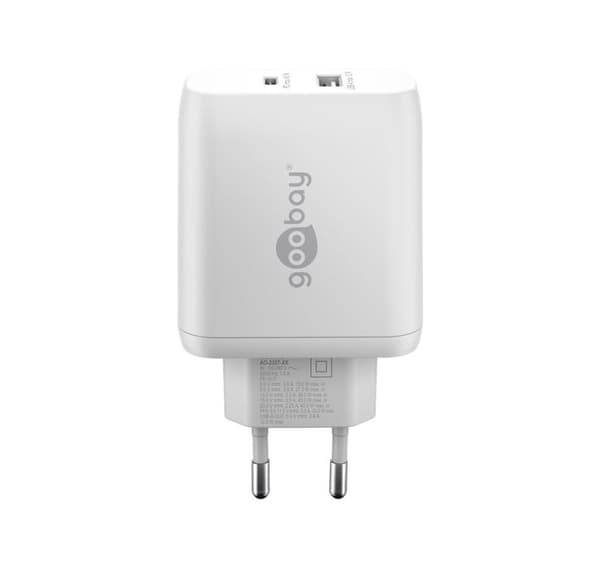 Goobay, USB-C PD dubbel snabbladdare (45 W), 65412