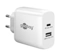 Miniatyrbild 1 av 3: Goobay, USB-C PD dubbel snabbladdare (45 W), 65412