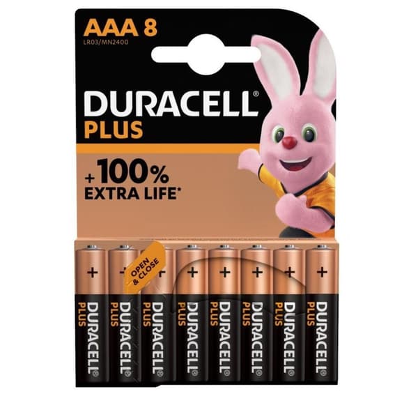 Duracell, AAA, Plus MN2400