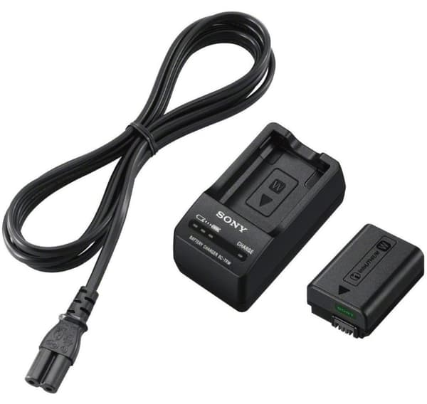 Sony batteri + oplader ACC-TRW Sort