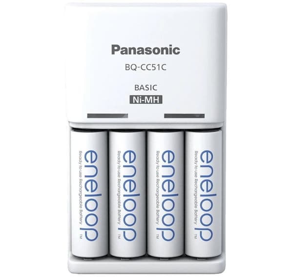 Panasonic eneloop laddare BQ-CC51 + 4x2000mAh Vit
