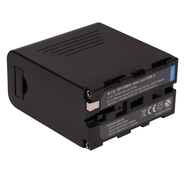 STORT batteri Sony NP-F980L 8800mAh USB-C (427726)