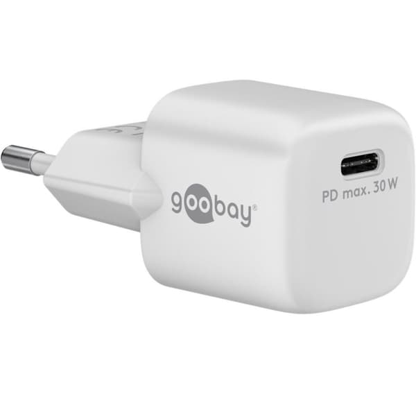 Goobay, USB-C PD GaN Hurtigoplader Nano (30 W), 59716