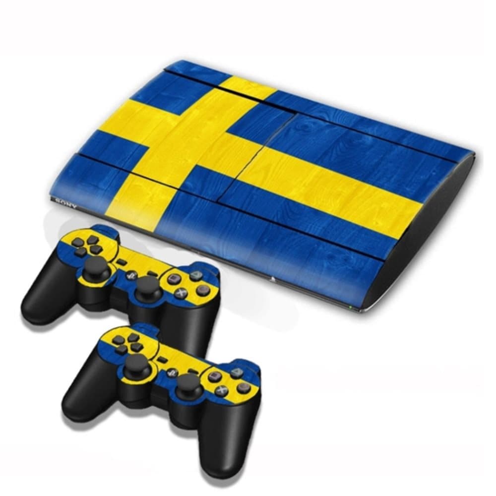 PS3 Slim Skins / PlayStation 3 Slim Dekal - Sverige