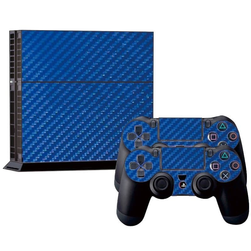 PS4 Skins / Dekaler - Carbon Fiber - Blå
