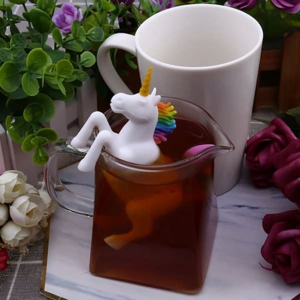 Tesil / Tehållare i Silikon - Ponny / Unicorn - Enhörning