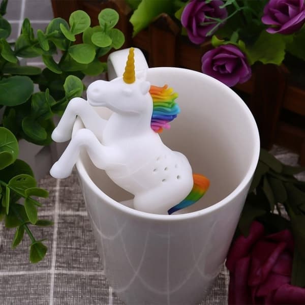 Tesil / Tehållare i Silikon - Ponny / Unicorn - Enhörning