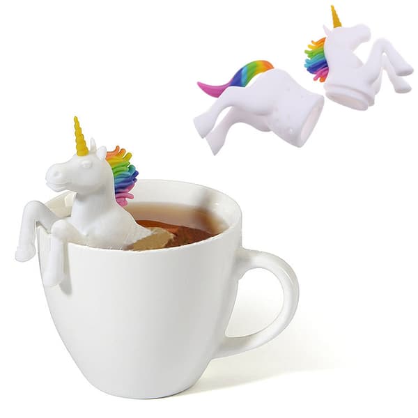 Tesil / Tehållare i Silikon - Ponny / Unicorn - Enhörning