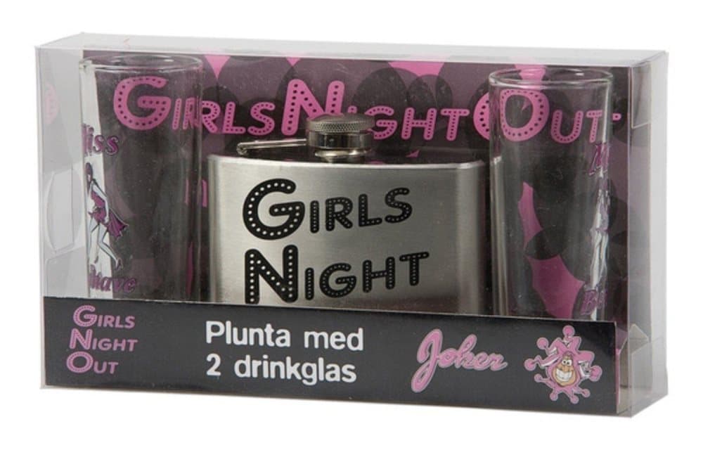 Plunta med Shotglas / Pluntset - Girls Night Out