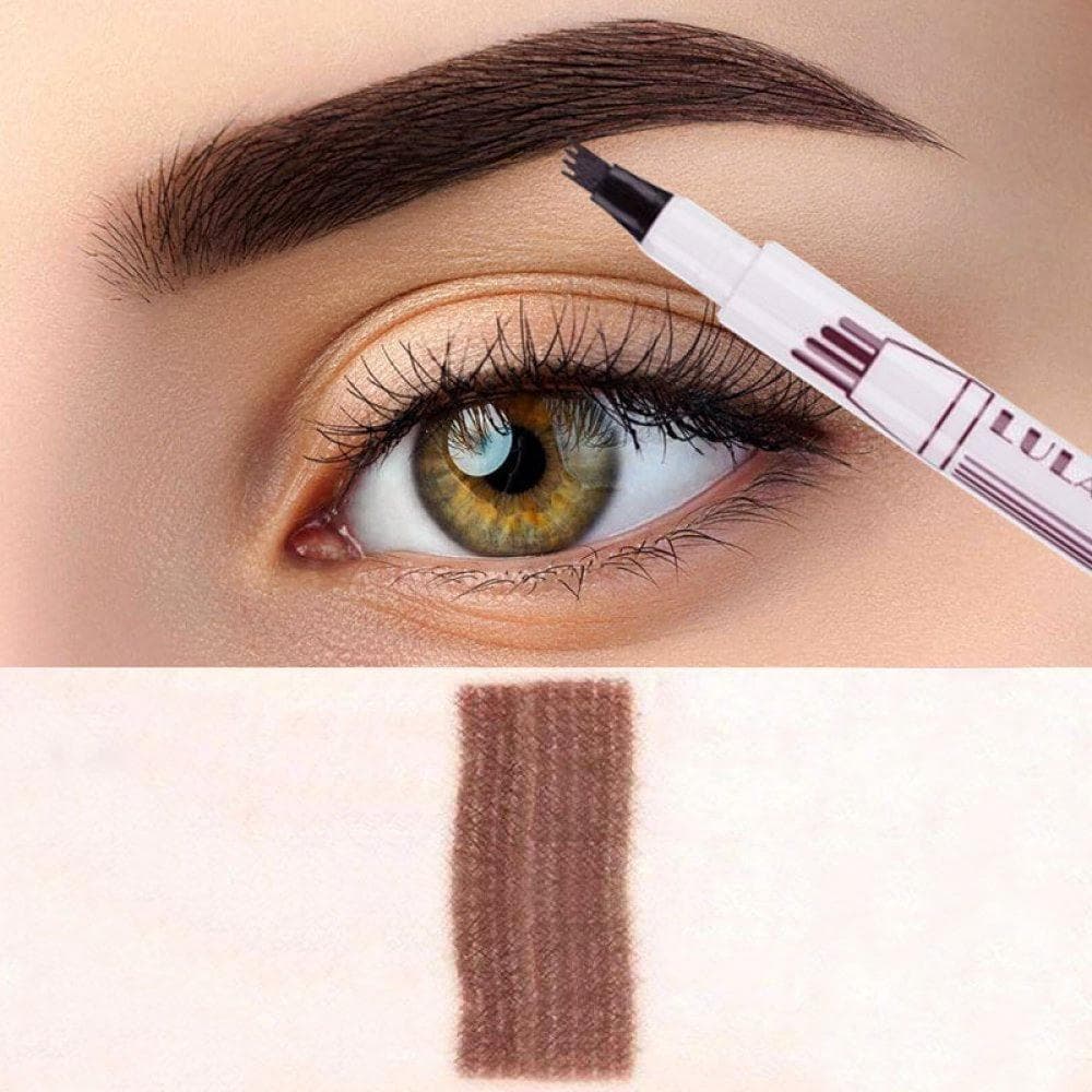 2-Pack - Ögonbrynspenna - Tattoo Ögonbryn - Kastanj