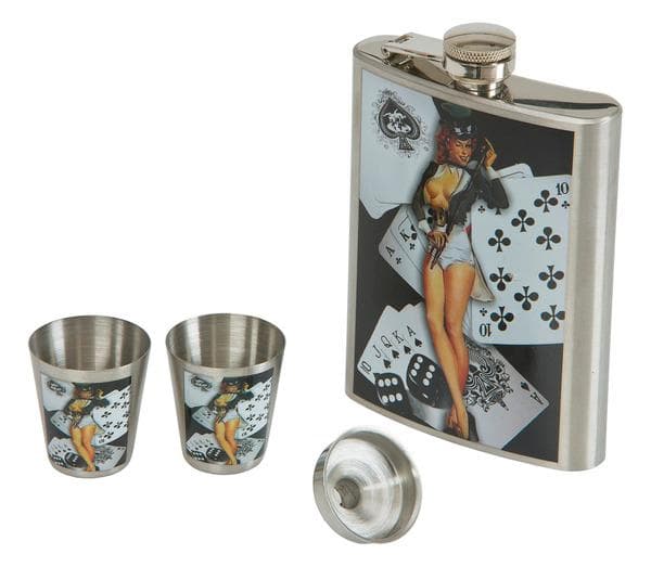 Plunta med Snappskoppar / Pluntset - Spader Pinuppa