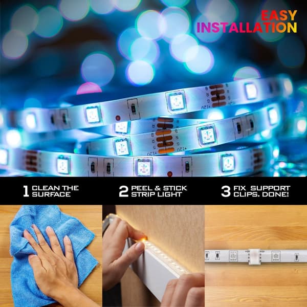 LED-Strip Lights med RGB / Lyslenke / LED-list - 10 meter