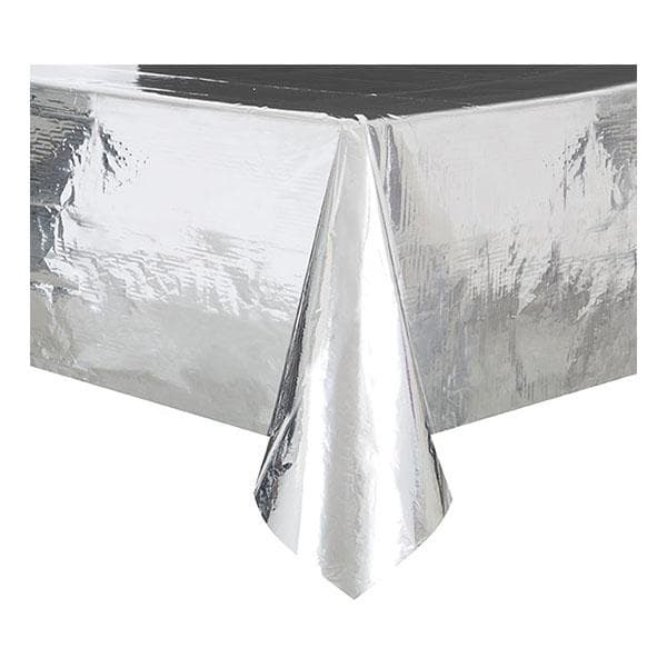 Plastduk / Bordsduk / Duk till Bord - Silver Metallic