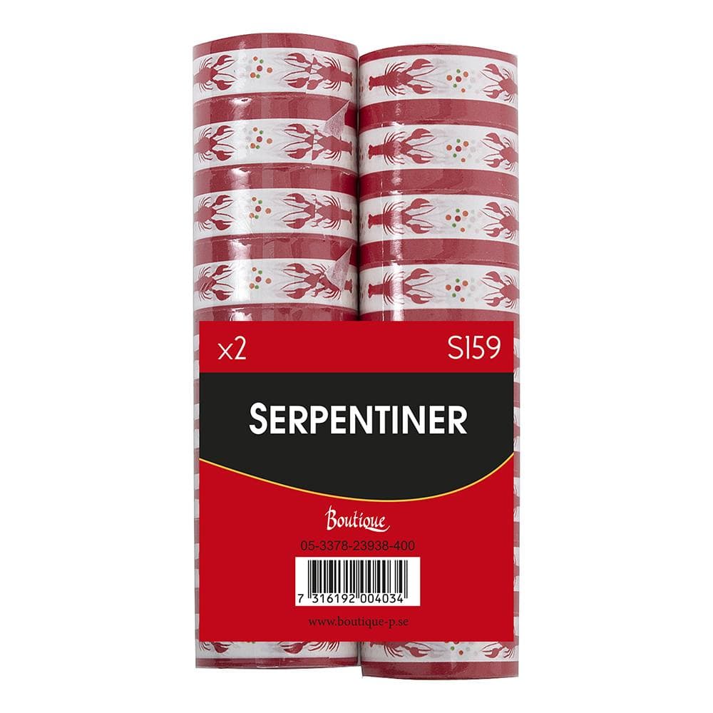 2-Pack - Serpentin Kräftor - Kräftskiva