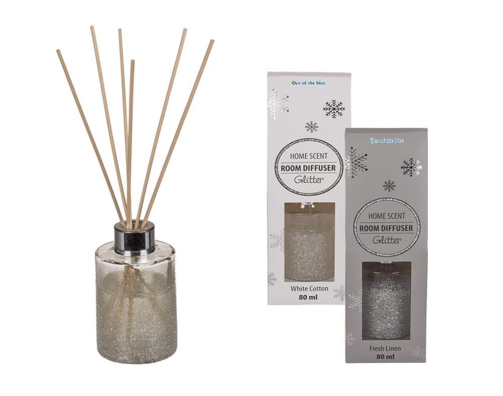 Doftspridare med Doftkrus - Doftpinnar - Rumsdoft - Nytvättat