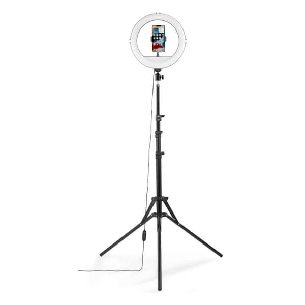 Hama LED-ringlys SpotLight Steady 120 II For Sæt Smartphone Stativ 12"