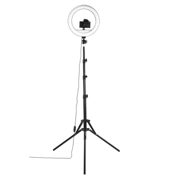 Hama LED-ringlys SpotLight Steady 120 II For Sæt Smartphone Stativ 12"
