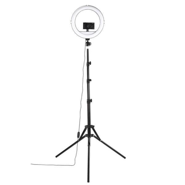 Hama LED-ringlys SpotLight Steady 120 II For Sæt Smartphone Stativ 12"