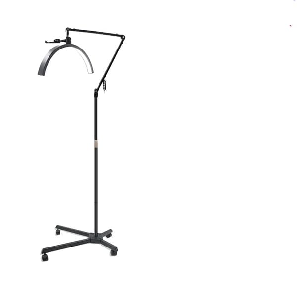 LED Video Lys, Justerbar Farvetemperatur, Halvmåneformet Design, HD-M50X Sort, EU