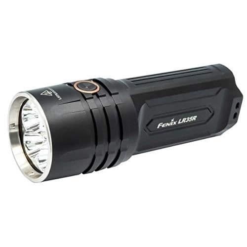 FENIX LR35 LED-ficklampa - Laddningsbar - Utomhusanvändning - 10 000 Lumen Svart