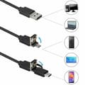 Miniatyrbillede 3 af 5: Vattentät 3.5m Endoscope inspektionskamera 3.5m lens 8/7/5.5mm USB-C/Micro-USB