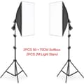 Miniatyrbillede 2 af 2: Fotografi Softbox Belysningskits, Professionelt Kontinuerligt Lys System, Fotostudie, Ingen pærer Ingen pose