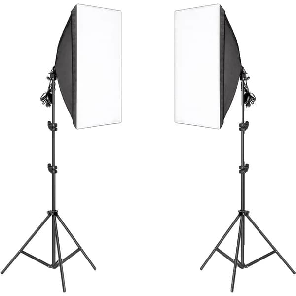 Fotografi Softbox Belysningskits, Professionelt Kontinuerligt Lys System, Fotostudie, Ingen pærer Ingen pose