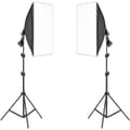 Miniatyrbillede 1 af 2: Fotografi Softbox Belysningskits, Professionelt Kontinuerligt Lys System, Fotostudie, Ingen pærer Ingen pose