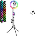 Pikkukuva 1 / 2: Selfie Ring Light, RGB-väriasetukset, puhelintelineen pidike, 12 tuuman RGB-tyyppi 9