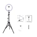 Miniatyrbillede 1 af 2: Ringlys, Dæmpbar LED, Telefonholder, 2M sort