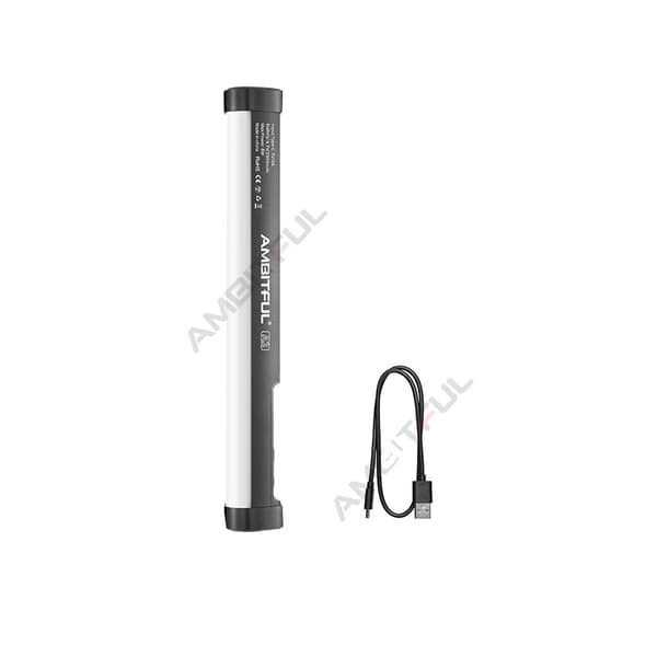 RGB LED Video Stick Tube Light, 2500-8500K Färgtemperatur, CRI 95+, Bluetooth Dimning,A2