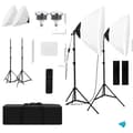 Miniatyrbillede 1 af 2: Fotograferingslys Kit, Paraplyformet Design, Triopo Fjernbetjening, Himmelblå