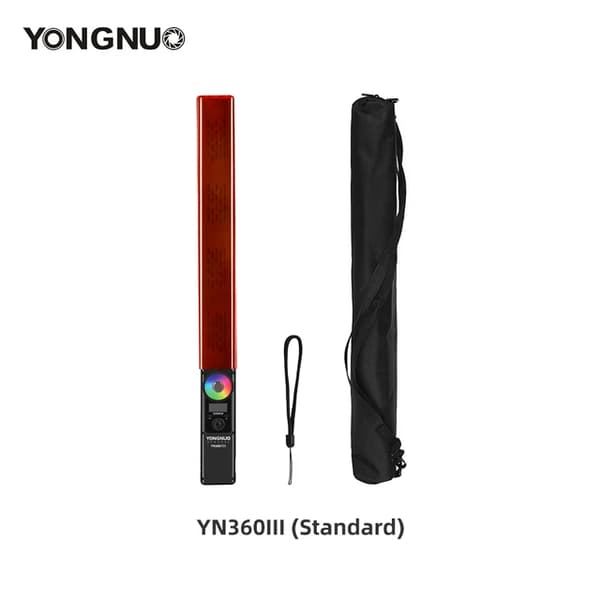 LED-videovalo, RGB-värikäs valaistus, puhelinsovelluksen hallinta, YN360III Kit 1