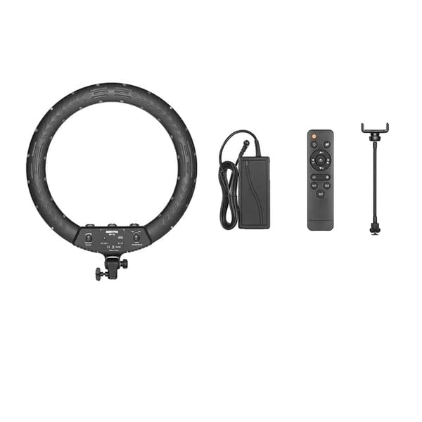 LED Ring Light, Bi-farvet temperatur, Fjernbetjening, 18 tommer Kit 1