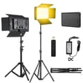 Miniatyrbild 1 av 2: 50W LED Fotostudio Ljus, Bi-färg 3200K-5600K, 200cm Stativ,U800 200cm Ställ