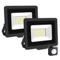 Miniatyrbillede 1 af 2: Induktionsdrevet Flomlys, Justerbar PIR-sensor, Udendørs brug, 2x20W, Varm Hvid (2700-3500K)