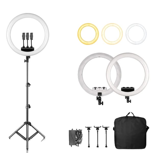 Ringlys, 18 tommer i diameter, justerbart stativ, 100cm Tripod Model D