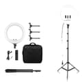 Miniatyrbillede 1 af 2: Ringlys, 18 tommer i diameter, justerbart stativ, 200cm Tripod Model E
