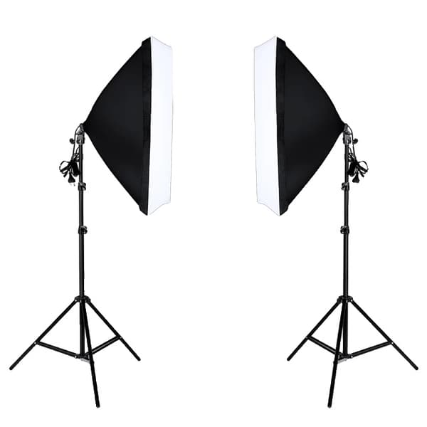 Valokuvausvalaisinsetti, Softbox-suunnittelu, Jatkuva valaistus, 2 pakkausta