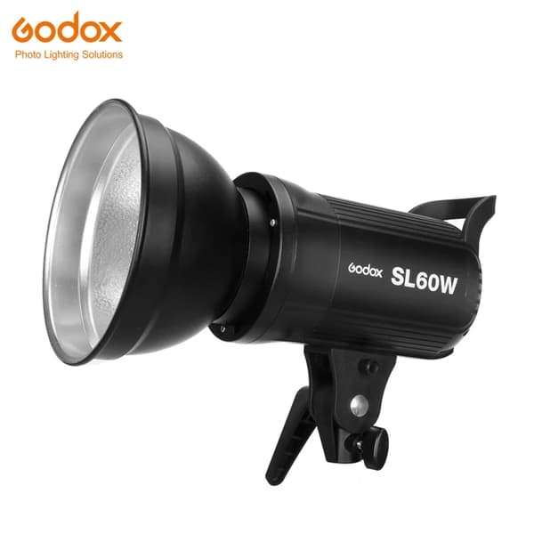 Godox LED -videovalo, 5600K värilämpötila, hunajakennoritilä pehmeä laatikko, SL-60W Kit 1