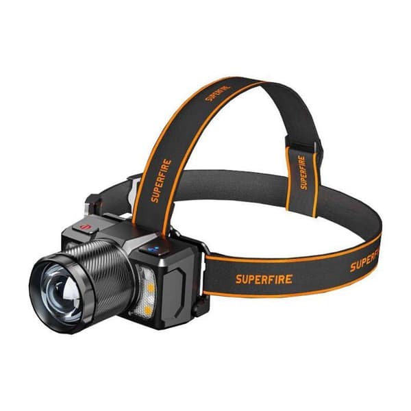 Torche - extern lampa Superfire Huvudlampa HL25, 700 lm, USB-C