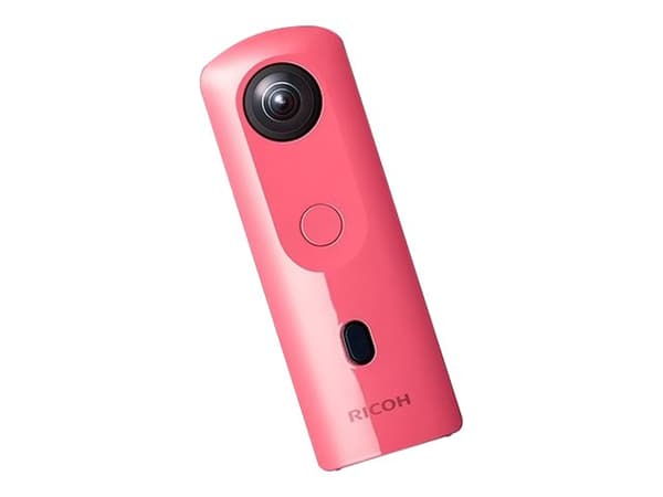 Ricoh THETA SC2 - 360 videoopptaker - 4K / 30 fps - 12.0 MP - flash 14 GB - intern flashminne - Wireless LAN, Bluetooth - rosa