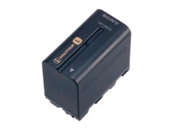 Sony NP-F970 - Batteri för videokamera - Li-Ion - 6600 mAh - för Sony HVR-V1P, Z1J, Z7J; NXCAM HXR-NX100, NX200, NX5R, NEX-FS100, FS700; XDCAM PXW-Z1