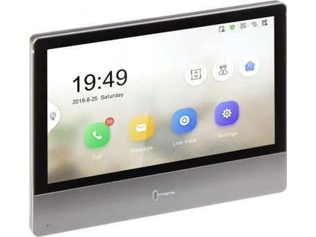 Hikvision DS-KH8350-WTE1 - Videointerntelefonssystem - trådløs, kablet (LAN 10/100, 802.11b, 802.11g, 802.11n) - 7" LCD