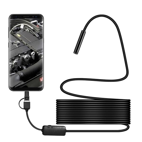 3i1 8mm HD Inspektionskamera - Hård 3,5m Kabel