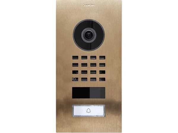 DoorBird D1101V, 1080p, 150°, 82°, 6 m, IR, Børstet stål