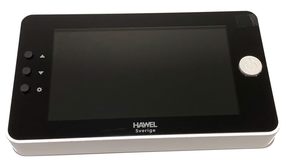 HAWEL Sverige HT-DM28SWE+R-VR Elektroniskt dörröga/dörrkikare med inspelning! *** VIT RAM ***