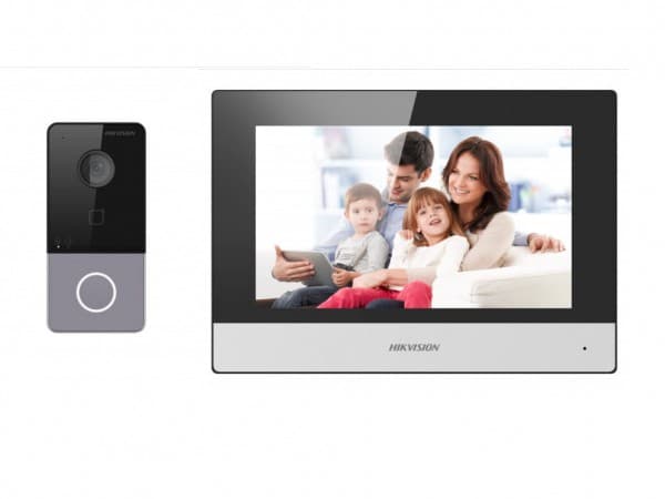 Hikvision DS-KIS603-P(B) - Videointerntelefonssystem - kablet (LAN 10/100)