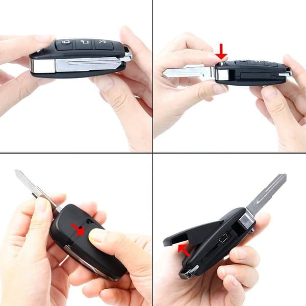 Mini Dold Kamera / Spionkamera Bilnyckel 1080P