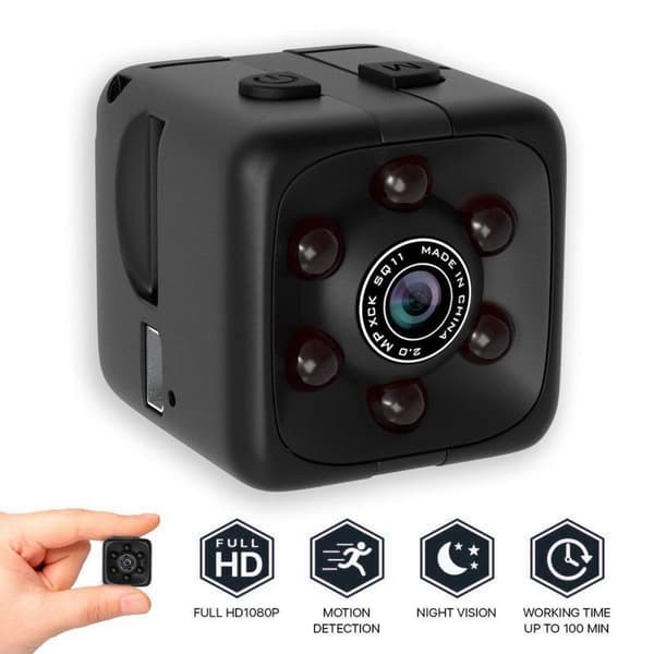 Sports HD DV SQ11X PRO Mini Digitalkamera Actionkamera med Stativ och Klädesclips